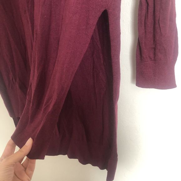 Women's Splendid High Low Turtleneck Sweater Dress Slit Sides Size Small - Picture 4 of 9